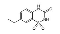 2H-1,2,4-Benzothiadiazin-3(4H)-one,7-ethyl-,1,1-dioxide(9CI)结构式