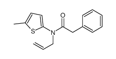 N-(5-methylthiophen-2-yl)-2-phenyl-N-prop-2-enylacetamide Structure