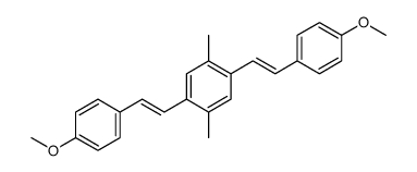 1,4-bis[2-(4-methoxyphenyl)ethenyl]-2,5-dimethylbenzene Structure