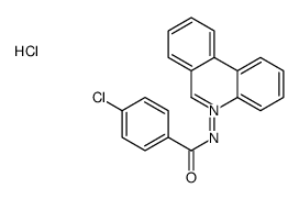 4-chloro-N-phenanthridin-5-ium-5-ylbenzamide,chloride Structure