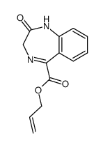 2-oxo-2,3-dihydro-1H-benzo[e][1,4]diazepine-5-carboxylic acid allyl ester结构式