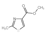 2-甲基噻唑-4-甲酸甲酯结构式