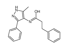 N-(5-methyl-3-phenyl-1H-pyrazol-4-yl)-3-phenylpropanamide Structure