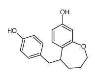 5-[(4-hydroxyphenyl)methyl]-2,3,4,5-tetrahydro-1-benzoxepin-8-ol Structure