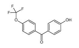 (4-hydroxyphenyl)-[4-(trifluoromethoxy)phenyl]methanone结构式