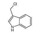 3-(chloromethyl)-1H-indole结构式