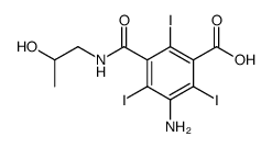 5-amino-N-(2-hydroxypropyl)-2,4,6-triiodoisophthalamic acid Structure