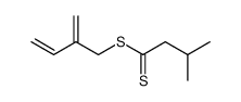 3-methyl-dithiobutyric acid 2-methylene-but-3-enyl ester结构式