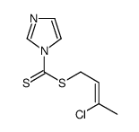 3-chlorobut-2-enyl imidazole-1-carbodithioate Structure