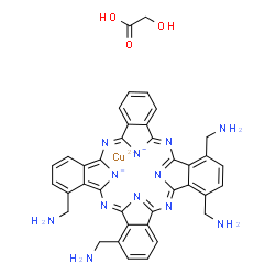 [29H,31H-phthalocyaninetetramethylaminato(2-)-N29,N30,N31,N32]copper tetrakis(hydroxyacetate) picture