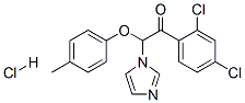 Ethanone,1-(2,4-dichlorophenyl)-2-(1H-imidazol-1-yl)-2-(4-methylphenoxy)-,monohydrochloride (9CI) structure