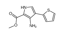 methyl 3-amino-4-thiophen-2-yl-1H-pyrrole-2-carboxylate Structure