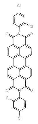 n,n'-di(2,4-dichlorophenyl)-perylene-tetracarbonic acid, diamide Structure