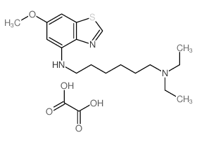 benzothiazole, 4-((6-(diethylamino)hexyl)amino)-6-methoxy-, oxalate Structure