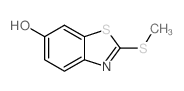 2-(甲巯基)苯并[d]噻唑-6-醇结构式