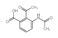 Benzoicacid, 2-acetyl-3-(acetylamino)-结构式