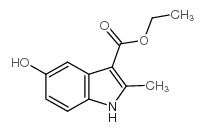 5-羟基-2-甲基吲哚-3-羧酸乙酯结构式