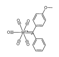 [W(CO)5CPh(C6H4-p-OCH3)]结构式