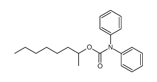 octan-2-yl diphenylcarbamate结构式