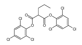 bis(2,4,6-trichlorophenyl) 2-propylpropanedioate结构式