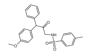 N-(3-(4-methoxyphenyl)-2-oxo-3-phenylpropyl)-4-methylbenzenesulfonamide Structure