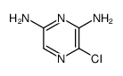 3-Chloro-pyrazine-2,6-diamine结构式