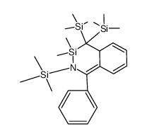 2,3,4,4a-Tetrahydro-3,3-dimethyl-1-phenyl-2,4,4-tris(trimethylsilyl)-2-aza-3-silanaphthalin结构式