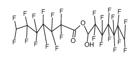 7H-dodecafluoro-heptanoic acid 1H,1H,7H-dodecafluoro-1-hydroxy-heptyl ester结构式