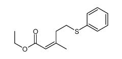 ethyl 3-methyl-5-phenylsulfanylpent-2-enoate Structure