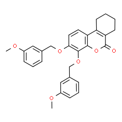 3,4-bis[(3-methoxyphenyl)methoxy]-7,8,9,10-tetrahydrobenzo[c]chromen-6-one structure