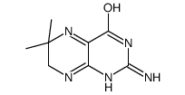 2-amino-6,6-dimethyl-1,7-dihydropteridin-4-one结构式