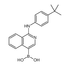 1-(4-tert-butylphenylamino)isoquinolin-2(1H)-ylboronic acid structure