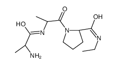 (2S)-1-[(2S)-2-[[(2S)-2-aminopropanoyl]amino]propanoyl]-N-ethylpyrrolidine-2-carboxamide结构式