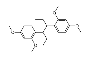 4,4'-(hexane-3,4-diyl)bis(1,3-dimethoxybenzene) Structure