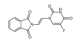 5-fluoro-1-(2-phthalimidovinyl)uracil结构式