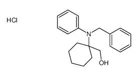 [1-(N-benzylanilino)cyclohexyl]methanol,hydrochloride Structure