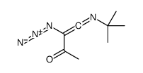 3-azido-4-tert-butyliminobut-3-en-2-one Structure