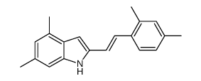 2-[2-(2,4-dimethylphenyl)ethenyl]-4,6-dimethyl-1H-indole结构式