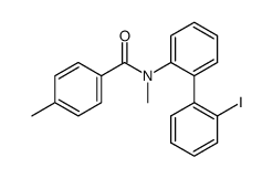 N-(2'-iodo-2-biphenylyl)-N,4-dimethylbenzamide结构式