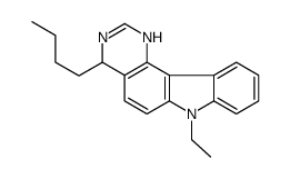 4-butyl-7-ethyl-1,4-dihydropyrimido[5,4-c]carbazole Structure