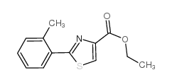 2-(O-TOLYL)THIAZOLE-4-CARBOXYLIC ACID ETHYL ESTER structure