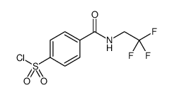 4-[[(2,2,2-TRIFLUOROETHYL)AMINO]CARBONYL]BENZENESULFONYL CHLORIDE Structure