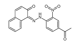 1-[(4-acetyl-2-nitrophenyl)hydrazinylidene]naphthalen-2-one Structure