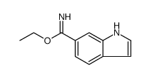 1H-Indole-6-carboximidic acid, ethyl ester Structure