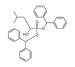 1-dibenzhydryloxyphosphoryl-3-methylbutan-1-ol Structure