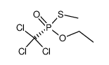 (+)-(R)-ethyl S-methyl trichloromethylphosphonothioate结构式