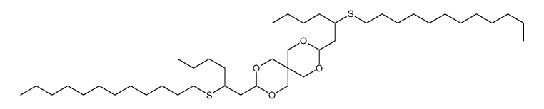 3,9-bis(2-dodecylsulfanylhexyl)-2,4,8,10-tetraoxaspiro[5.5]undecane结构式