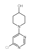 1-(6-Chloro-pyrimidin-4-yl)-piperidin-4-ol Structure