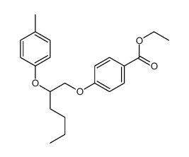 ethyl 4-[2-(4-methylphenoxy)hexoxy]benzoate Structure