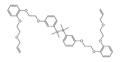 1,2-Bis-(3-{2-[2-(2-allyloxy-ethoxy)-phenoxy]-ethoxy}-phenyl)-1,1,2,2-tetramethyl-disilane Structure